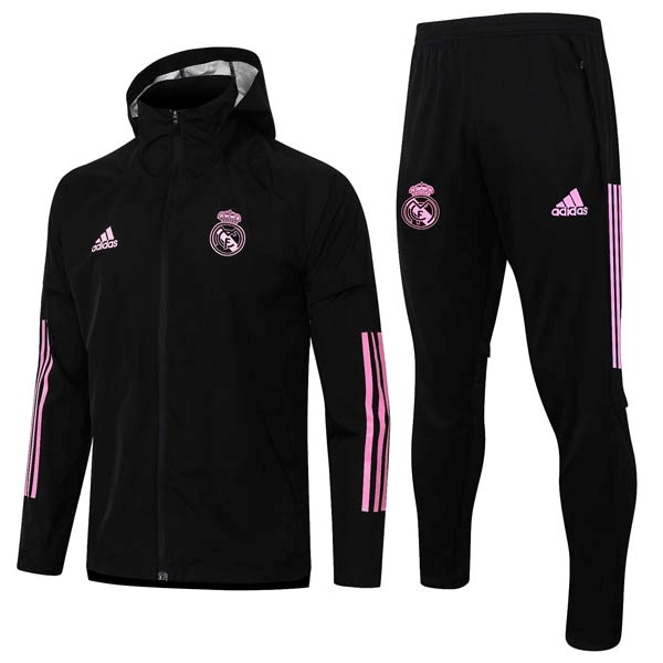 Rompevientos Real Madrid Conjunto Completo 2020-21 Negro Rosa